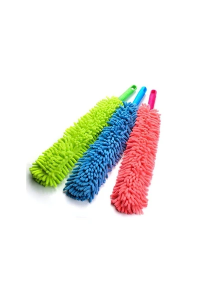 ELCY Toz Alma Mopu Püsküllü Makarna Mop Sap Takılabilir - 2