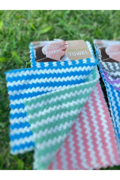 ELCY Pofidik Pofuduk Pamuklu Mutfak Bezi 3 ADET 30x30 cm Mikrofiber Kolay Temizlenir - 2