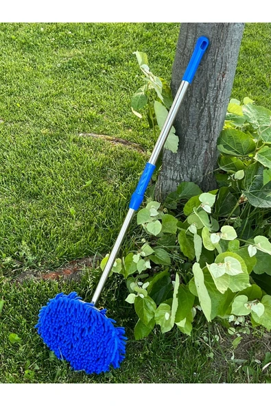 ELCY Mikrofiber Makarna Teleskopik Sopalı Oto Araba Yıkama Temizleme Fırçası - 4