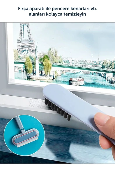 İronika Çok Amaçlı Pratik Cam Temizleyici Kıl Tüy Toplayıcı Halı Kanepe Koltuk Temizleyici - 4