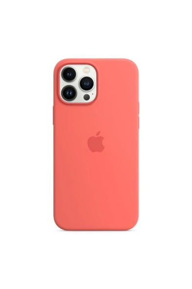 Apple MagSafe özellikli Silikon Kılıf (iPhone 13 Pro Max) - Pembe Pomelo Outlet - 2