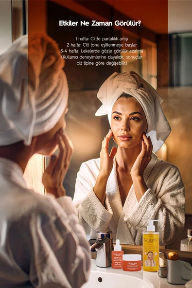 Kojik Asitli 3'lü Leke Karşıtı Bakım Seti | Yüz Temizleme Jeli 250 ml + Serum 30 ml + Krem 50 ml - 7