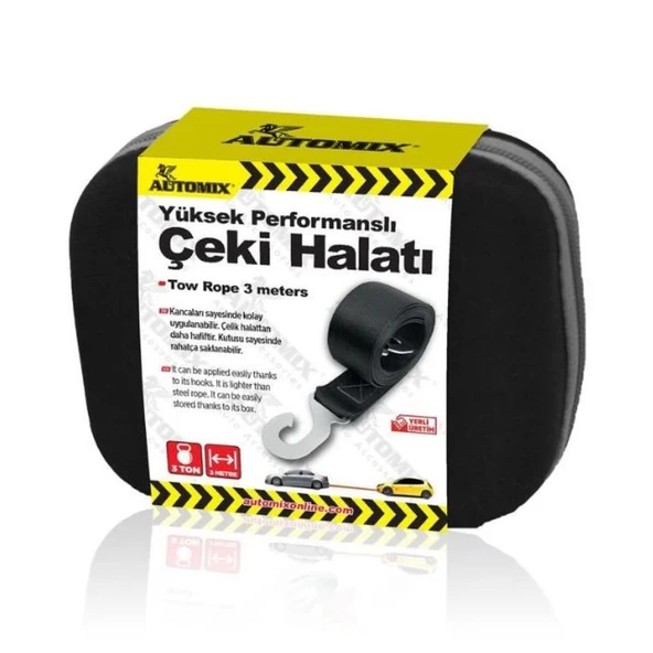 AUTOMİX Çeki Halatı Çantalı Lüks Tip