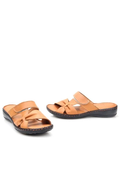 Papuçcity Ldr 03350 Kadın Ortopedik Kadın Deri Terlik - Resim 9