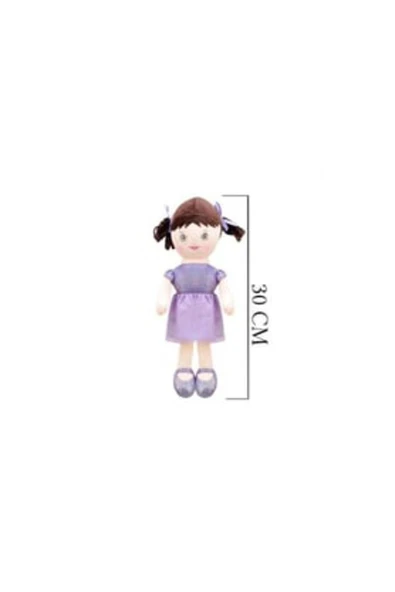 Işıl Bez Bebek 30 cm Lila