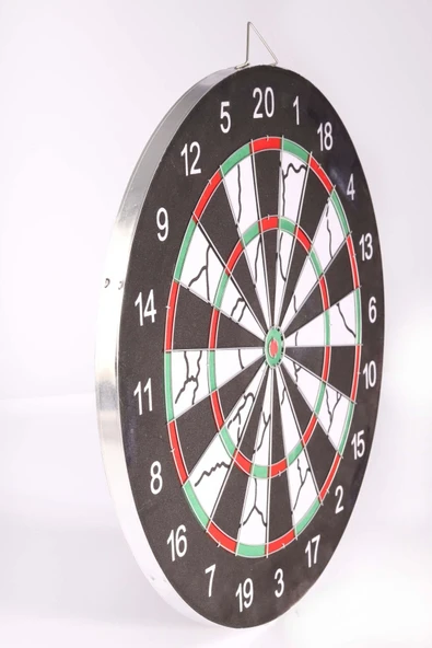 Delta Flocked Dart Seti 45 Cm (18 İnç) Büyük Boy + 6 Dart Oku (18 Gr) Hedef Tahtası - 5