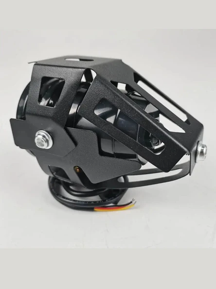 2 Adet Motosiklet Scooter Uyumlu Mercekli Led Sis Farı Projektör Led Lens 1 Çift - 4