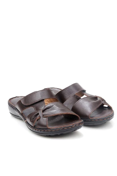 Papuçcity Ldr 03350 Kadın Ortopedik Kadın Deri Terlik - Resim 2