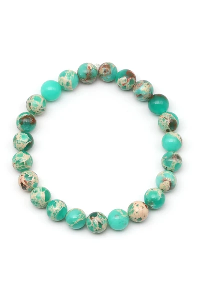 Yeşil Varisit Doğal Taş Bileklik 8 mm Küre Kesim - Resim 2