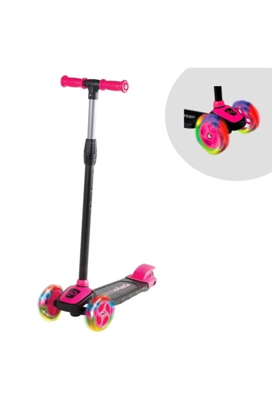 Işıklı Scooter Cool Wheels 50kg Taşıma Kapasiteli Stil 3 Tekerlekli
