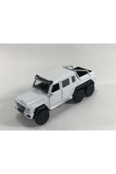 1:36 Mercedes G63 Amg 6x6 Beyaz Metal Model Araba*2021