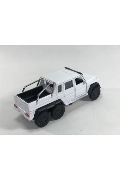1:36 Mercedes G63 Amg 6x6 Beyaz Metal Model Araba*2021 - 3