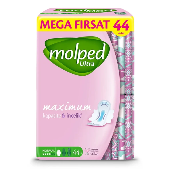 Molped Ultra Anatomik Mega Fırsat Ped Normal 44x4 176 Adet ürün görseli