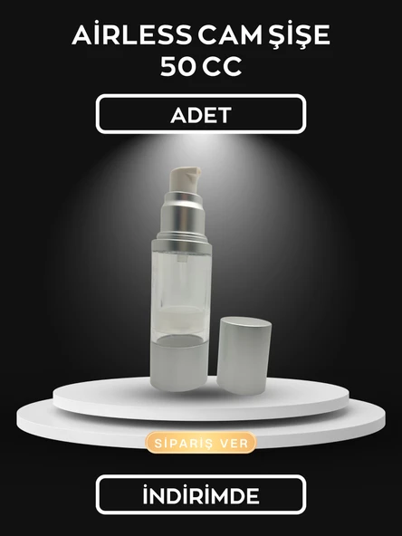 AİRLESS CAM ŞİŞE 50 CC