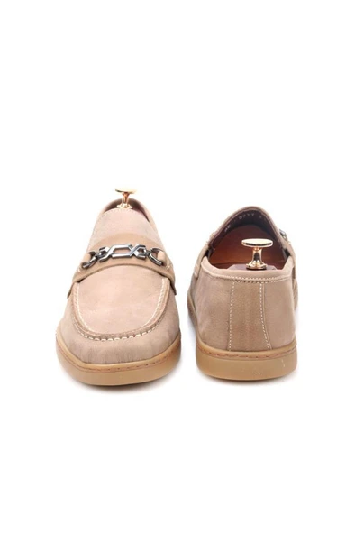 Pisagor Ps-33090 Erkek Hakiki Deri Bağcıksız Günlük Babet Ayakkabı - 6