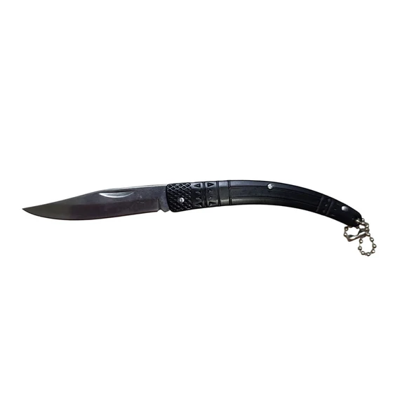 Kılçık Outdoor Çakı 16CM Manuel Işlemeli Sap Siyah