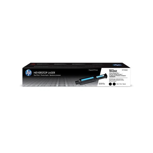 HP 103AD W1103AD Neverstop 2li Siyah Toner