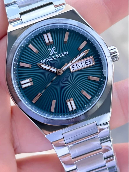 Daniel Klein Çelik Kordonlu Takvimli Kadran 3 Atm Suya Dayanıklı Erkek Kol Saati E.14060.5 - Resim 4