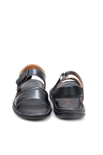 Pisagor PS-33550 Ortopedik Erkek Masaj Tabanlı Hakiki Deri Sandalet Terlik - 8