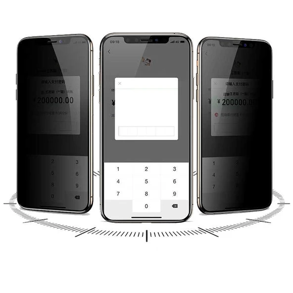 Apple iPhone 14 Pro Davin 5D Privacy Cam Ekran Koruyucu - 3