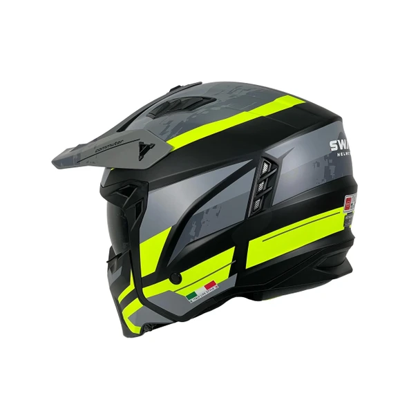 SWAY SW X1 SEUL TRACK Black Yellow Çene Çıkan - 2