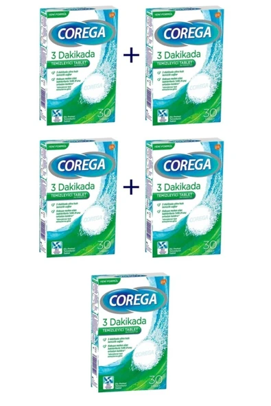 Diş 3 Dk Temizleyici Beyazlatıcı 30 Tablet X 5 Paket