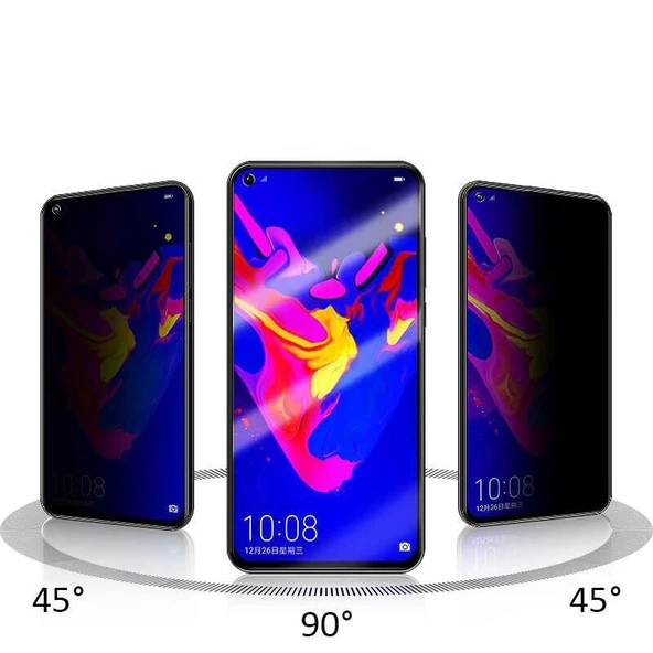 Xiaomi Mi 10T Pro 5G Davin 5D Privacy Cam Ekran Koruyucu - 5
