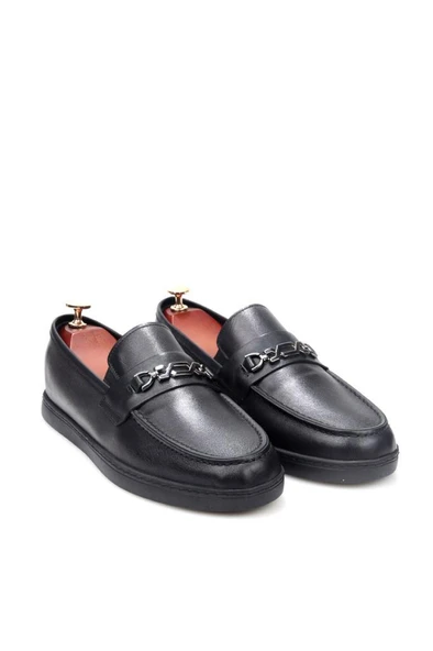 Pisagor Ps-33090 Erkek Hakiki Deri Bağcıksız Günlük Babet Ayakkabı - 8