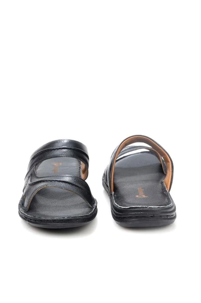 Pisagor PS-33540 Ortopedik Erkek Masaj Tabanlı Hakiki Deri Terlik - 4