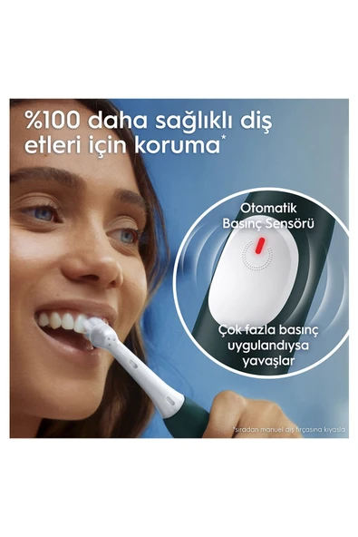 İo 2 Orman Yeşili Şarjlı Diş Fırçası 1 Diş Fırçası Başlığı 1 Seyahat Kutusu - 5