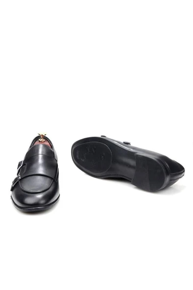 Pisagor Ps-33150 Erkek Çift Tokalı Hakiki Deri Günlük Ayakkabı - 7