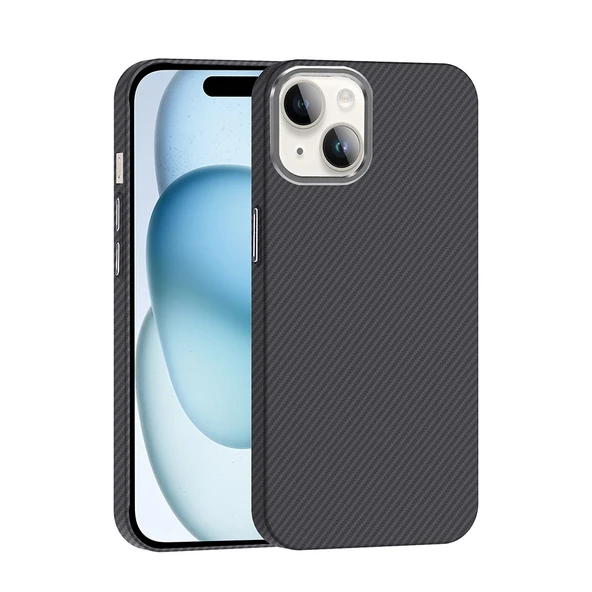 iPhone 13 Kılıf M-safe Şarj Özellikli Karbon Fiber Görünümlü Gros Kılıf ürün görseli 1