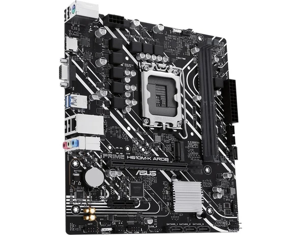 Asus Prıme H610M-K Argb Intel H610 Lga1700 Ddr5 5600 Hdmı Vga M2 Usb3.2 Aura Rgb Matx - Resim 3
