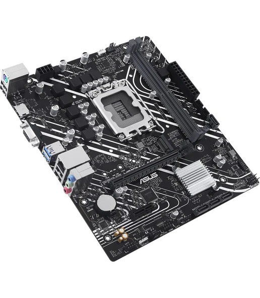 Asus Prıme H610M-K Argb Intel H610 Lga1700 Ddr5 5600 Hdmı Vga M2 Usb3.2 Aura Rgb Matx - Resim 5