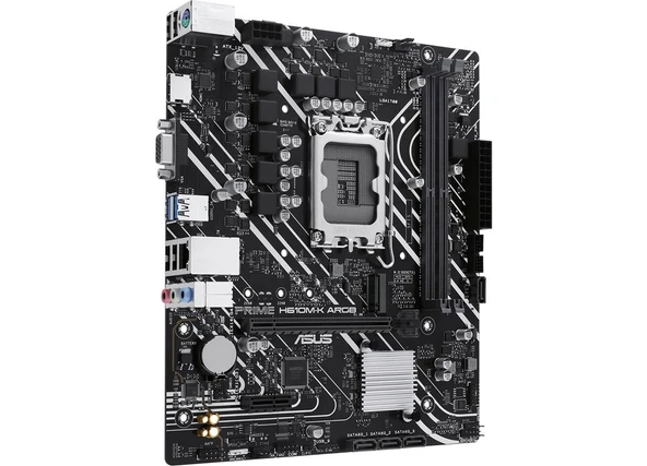 Asus Prıme H610M-K Argb Intel H610 Lga1700 Ddr5 5600 Hdmı Vga M2 Usb3.2 Aura Rgb Matx - Resim 4