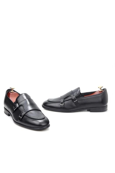 Pisagor Ps-33150 Erkek Çift Tokalı Hakiki Deri Günlük Ayakkabı - 3