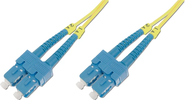 Beek SC-SC Fiber Optik Patch Kablo, 9/125 µ, Singlemode, 3.0mm, Duplex, OS2, LSZH, 10 metre