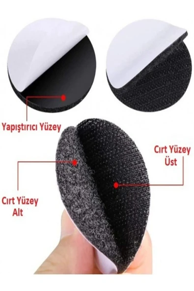 Halı Kilim Koltuk Örtüsü Sabitleyici Kaydırmaz Cırt Yıkanabilir Kendinden Yapışkanlı Ped 10 adet - Resim 4