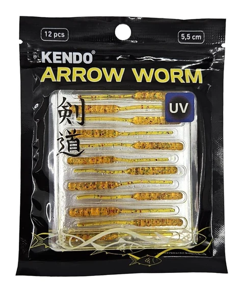 Kendo Arrow Worm LRF Silikonu 5,5cm 12 Adet - 3