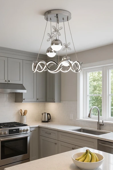 TT Aydınlatma TT335-3TPL-KR  Krom Kaplama 3 Toplu 3 Renk Modüllü L - Resim 2