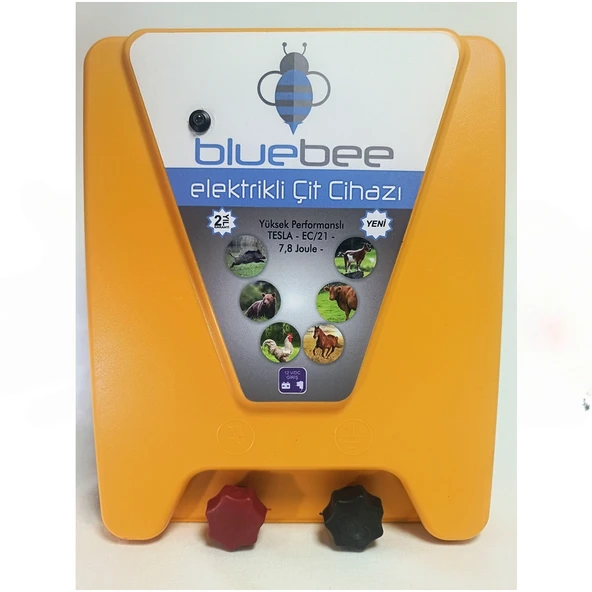 bluebee EC01 G12V Ç15000V 7.8joule Sade Tek Standart Elektrikli Çit Cihazı