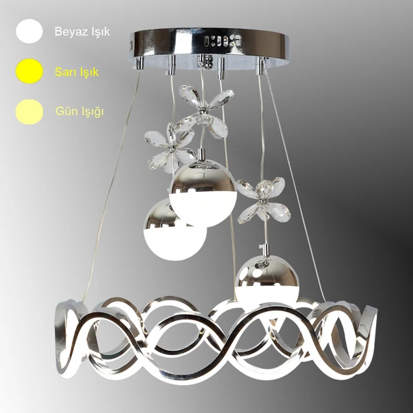TT Aydınlatma TT335-3TPL-KR  Krom Kaplama 3 Toplu 3 Renk Modüllü L ürün görseli 1
