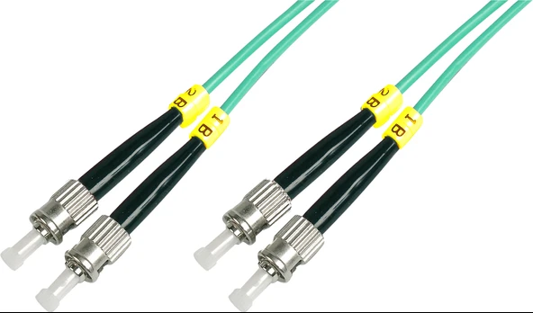Beek ST-ST Fiber Optic Patch Kablo,  Multimode OM3 50/125 Duplex, 3.0mm, LSZH, 2 metre