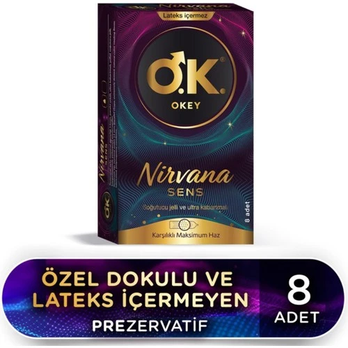 Okey Prezervatıf Nırvana Sens 8 Lı