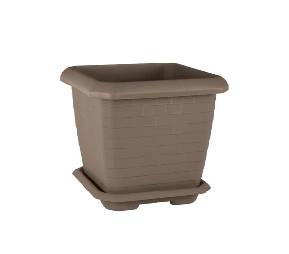 Omnipazar SO-HK03 Hisar Kare Tabaklı Saksı 25.5 litre No 3 - 7