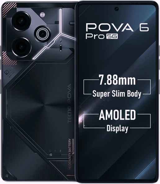 Tecno Pova 6 Pro 5G 256 GB Siyah