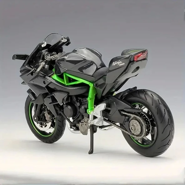 Maisto simülasyon 1:12 DIY montaj alaşım Kawasaki Ninja H2R motosiklet modeli - 4