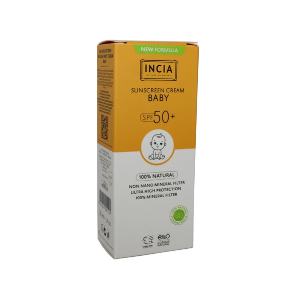 Incia Bebek Güneş Kremi Mineral Filtreli Spf50 50Ml