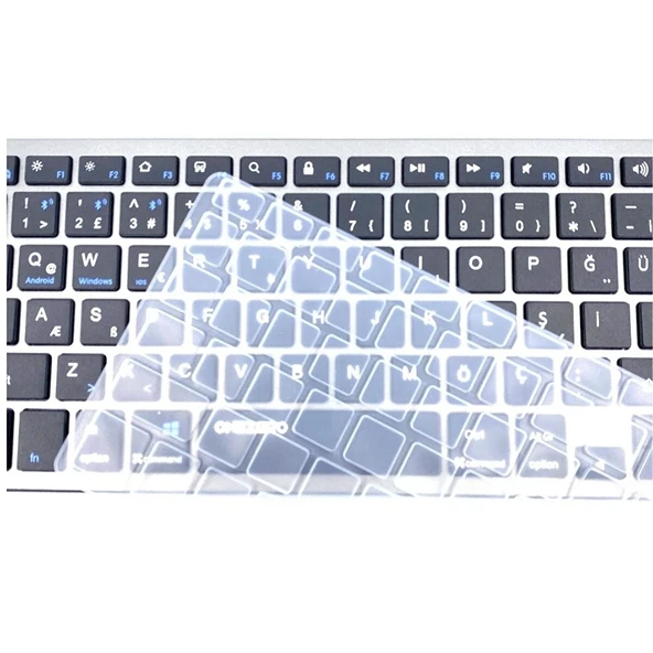 Kablosuz Klavye ve Bluetooth Mouse Set 2.4 G Klavye Koruma Kılıfı Hediye - 4