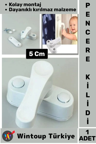 Özel Üretim Dayanıklı Güvenlik Çocuk Odası Bebek Odası PVC Pencere Kapı Kırılmaz Emniyet Kilidi
